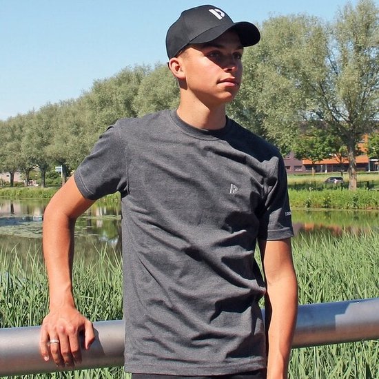 4-Pack Donnay - T-shirt (Vince) - Sportshirt - Heren - Black/White/Navy/Charcoal (600) - maat 3XL