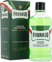 Proraso After Shave Lotion 400ml, verfrissend en tonifiërend met eucalyptusolie en menthol.
