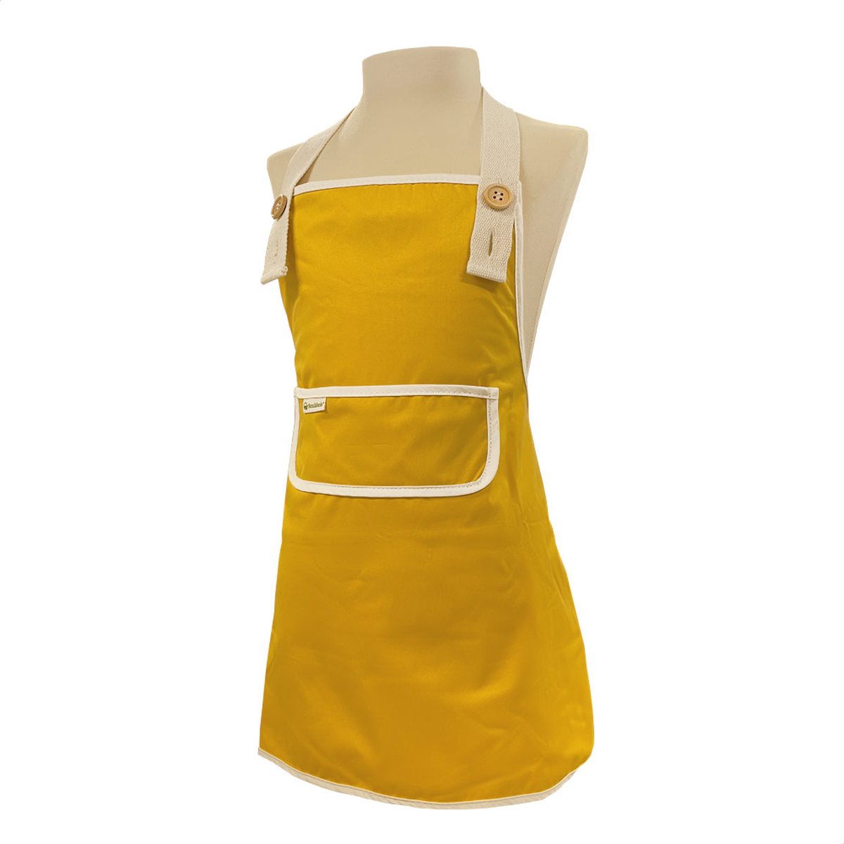 Smikkels - Kinderschort - Keukenschort kind - Kliederschort - vanaf 3 jaar - Geel - 100% Gerecycled polyester