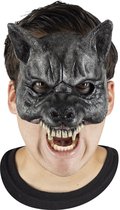 Masque Halloween Demi-visage Cornes De Bélier – Démon Réaliste Cosplay – Noir Et Doré Pour Hommes Et Femmes