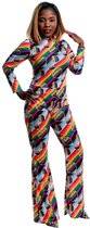 Karnival Costumes Pride Jumpsuit Dames Carnavalskleding Dames Foute Party Carnaval Kostuum Dames Verkleedkleren Volwassenen Regenboog Gay Pride LHBTI - Polyester - Maat M