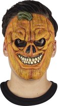 Partychimp Gezichts Masker Lachende Pompoen Halloween Masker voor bij Halloween Kostuum Volwassenen - Latex - One-Size