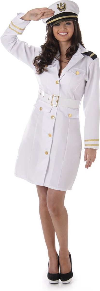 Karnival Costumes Marine Officier Matroos Kostuum Carnavalskleding Dames - Maat M