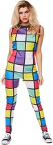 Karnival Costumes Verkleedjumpsuit 80's Dames Carnavalskleding Dames Foute Party '60's '70's Party Carnaval - Polyester - Maat S - 1-Delig Jumpsuit