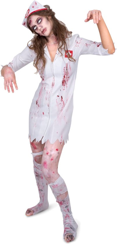 Bebloede zombie verpleegster jurk voor vrouwen - Volwassenen kostuums |