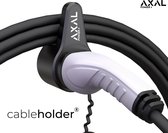 AXAL Power - cableholder® - Type 2 Kabelhouder - Laadkabel Organiser - Cable Dock voor Type 2 laadkabel - AC auto laadpaal - Zwart - Type 2 - Wallbox accessories - Laadpaal