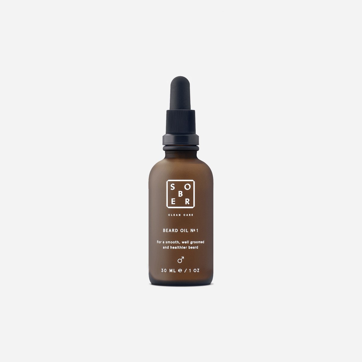SOBER Baardolie Nr. 1 30 ml – Vegan Baardolie met Argan & Jojoba – Verzacht en Verzorgt