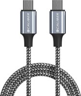 USB C Kabel - USB C naar USB C - Snellader -PD 3.0 - Sterke Nylon oplaadkabel - Geschikt voor Samsung / Apple / iPhone 15 (CL-CC-1PACK)