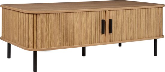 BRADLEY - Salontafel - Lichthout/Zwart - MDF