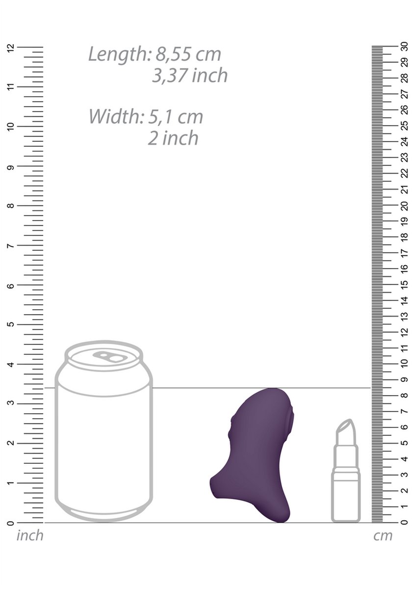 Goedkoopste VIVE by Shots - Hana - Pulse Wave Finger Vibrator - Purple