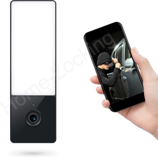 Wifi muurlamp met IP-camera met bediening via APP en kan werken met spraakgestuurde apps. T-2005. van Smartwares — afbeelding 3