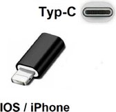 Adaptateur de câble de charge USB Type C Lightning femelle adapté à l'iPhone 13 Pro Max 12 11 pour Siècle des Lumières vers convertisseur séparateur Type-C noir