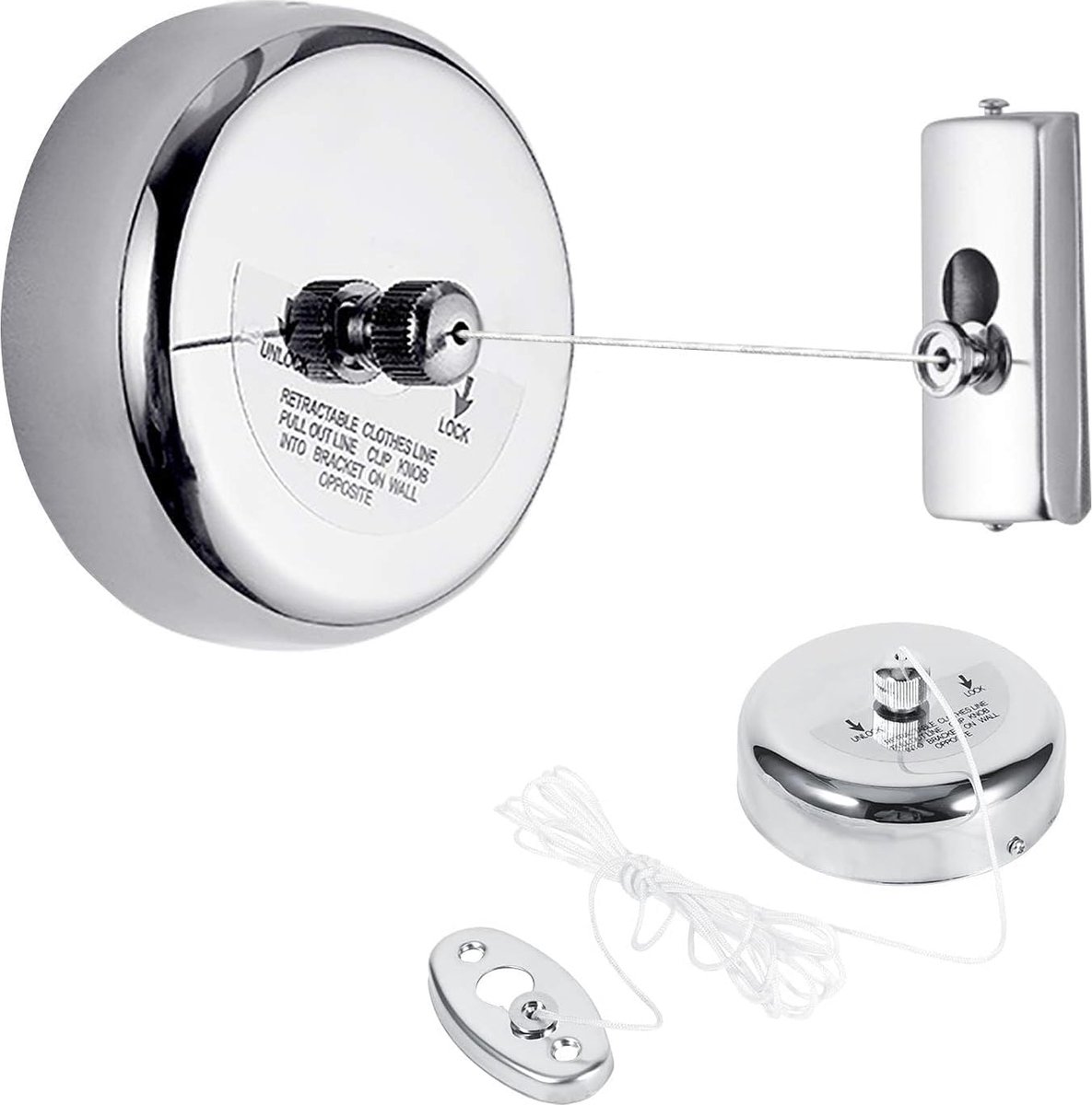 Goedkoopste Waslijn Uittrekbaar - Waslijn - Waslijndraad - Waslijn Roldrooglijn - Waslijn Uiterkbaar