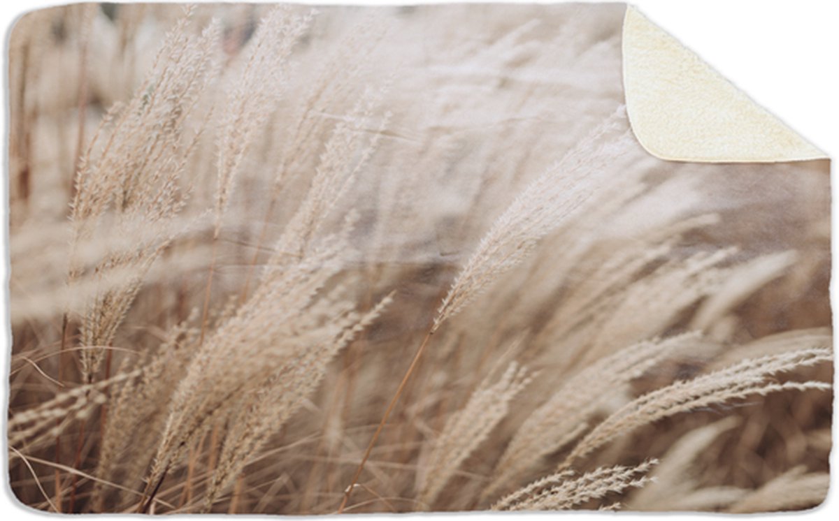 Fleecedeken Pampas gras, 96x146cm, Polyester Sherpa, FD2023614