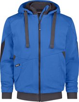 Dassy Profesional Workwear Sweatshirt Jacket - Pulse Azure / Anthracite Grey - Mt M