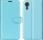 Coverup Book Case - Geschikt voor Samsung Galaxy Xcover 7 Hoesje - Lichtblauw