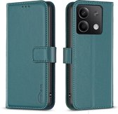 BINFEN Book Case - Geschikt voor Xiaomi Redmi Note 13 5G Hoesje - Groen