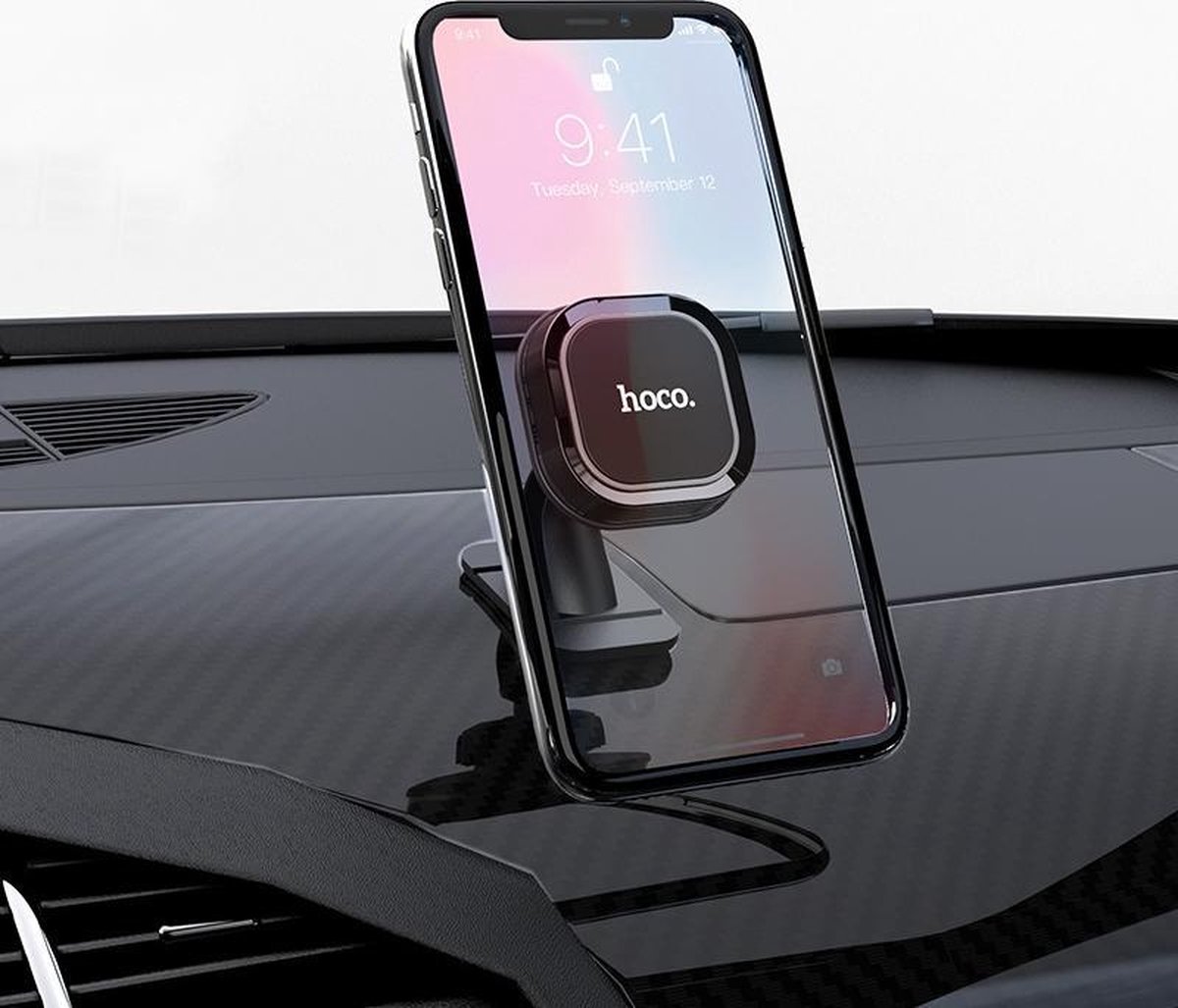 Universeel Magnetische Auto Houder voor op de Dashboard - Telefoonhouder Geschikt voor Apple, Samsung, Huawei, OnePlus, etc..