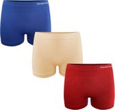 Gianvaglia - Boxers femme - sans couture - Couleur - Modèle haut - Taille XL/ XXL - Lot de 3 !