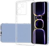 Transparant Dun TPU Hoesje Geschikt voor Xiaomi 13T / 13T Pro | Back Cover | Lichtgewicht | Ultra Dun Hoesje | Flexibel | Zacht TPU | Doorzichtig