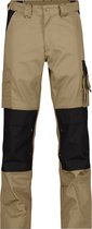 DASSY® Boston Tweekleurige werkbroek met kniezakken - maat 58 - BEIGE/ZWART