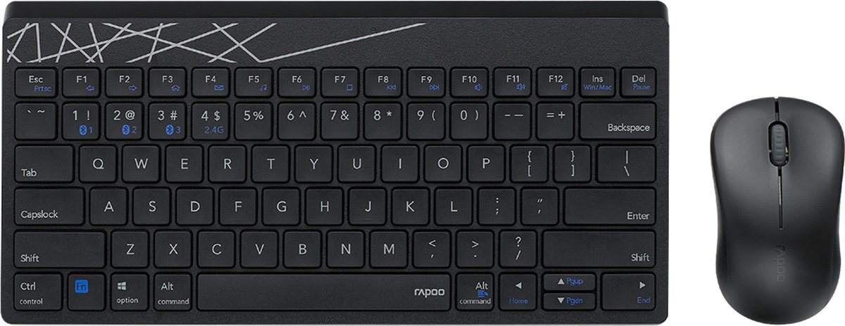 8000M Toetsenbord + Muis Comboset AZERTY(BE) Zwart
