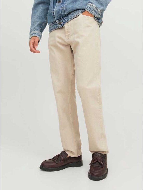 JACK & JONES Chris Cooper coupe ample - jean homme - beige - Taille : 30/32