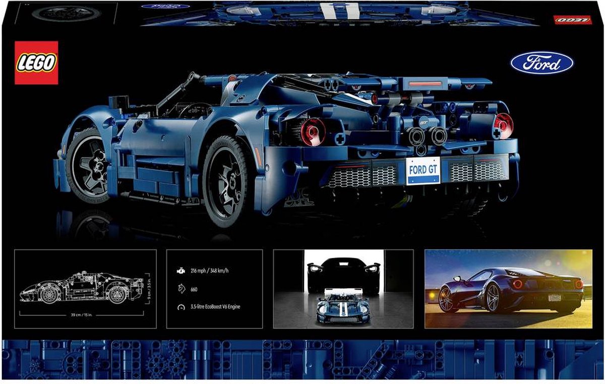 LEGO Technic 2022 Ford GT Auto Supercar Modelbouwpakket voor Volwassenen - 42154 — afbeelding 11