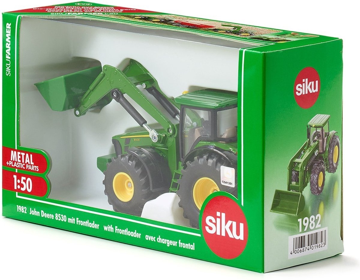 SIKU Farmer - John Deere met voorlader modelvoertuig thumbnail 3