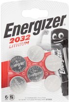 Energizer Batterij Knoopcel Lithium 3v Cr2032 6 Stuks