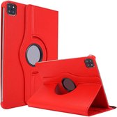 Phreeze Draaibare Tablethoes - Geschikt voor de iPad Air 4 uit 2020 Hoesje - 10.9 Inch - 360 Graden Draaibare Hoes Cover - Draaibare Standaard - Rood