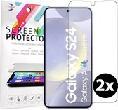 Geschikt voor Samsung S24 Plus Screenprotector Tempered Gehard glas - 2 stuks beschermglas