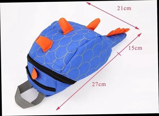 *** Dinosaurus Rugzak - Dino - Kinder Schooltas - Gymtas - van Heble® *** van Heble® — afbeelding 2