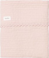 Koeka couverture pour berceau Elba - coton - rose clair - 100x150 cm