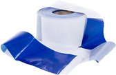 Kortpack - Blauw/Wit Afzetlint 75mm breed x 250mtr lang - 1 rol - Waarschuwingslint - Afzettingslint voor Marathons, Parcours, Evenementen - (027.0053)