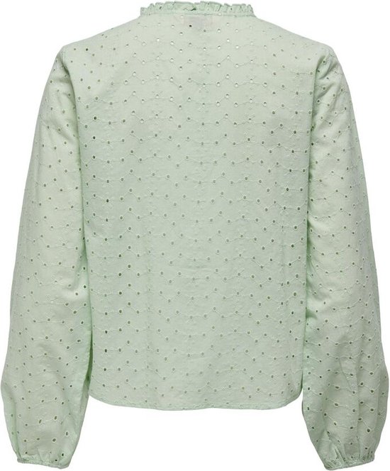 Only Onlalfie Nice Emb Ls Shirt Subtle Green GROEN XL