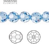 Swarovski Elements, 12 pièces perles rondes Swarovski , 10 mm, saphir clair, (5000)