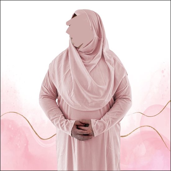 Roze Stretch Gebedskleding - XL - XXL Eén-Delig Comfort