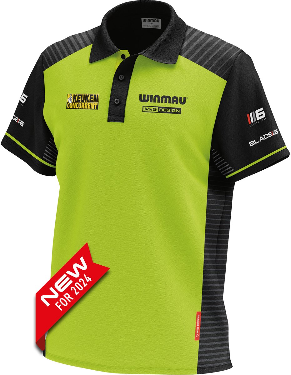 Winmau Michael van Gerwen Matchshirt 2024 - Dart Shirt S