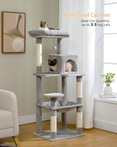 Mima® Kattenpaal - Kattenpaal Krabpaal - Krabpaal - Kattenpaal voor grote katten - Grijs