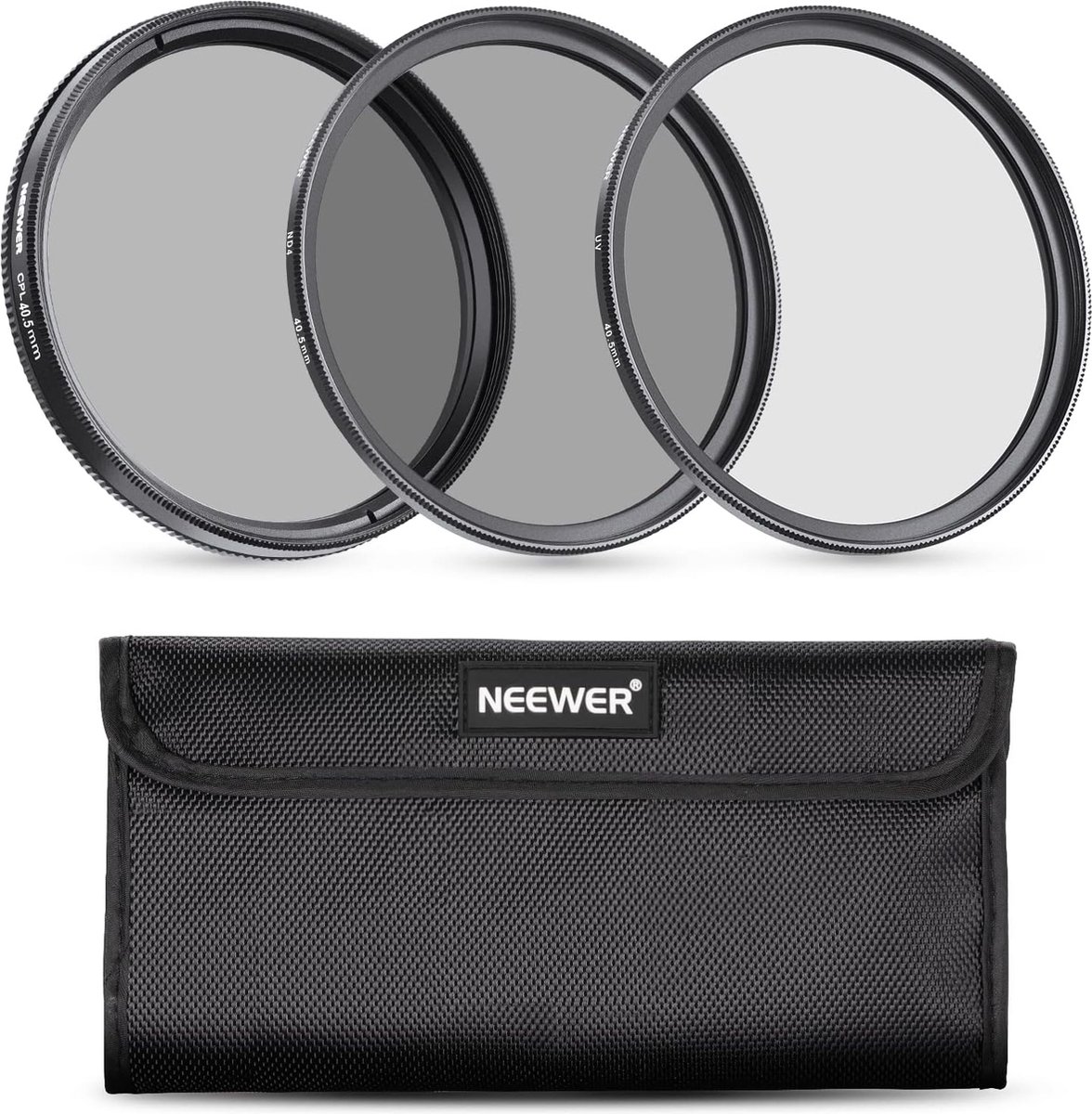 Neewer® - Lens Filter Set (UV+CPL+ND4) met Filterzak Geschikt voor Sony A6000 - NEX Series met 16-50mm lens en Samsung NX300 met 20-50mm lens