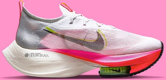 Running Nike Air Zoom Alphafly Next% Flyknit "White Pink" - Maat 38.5