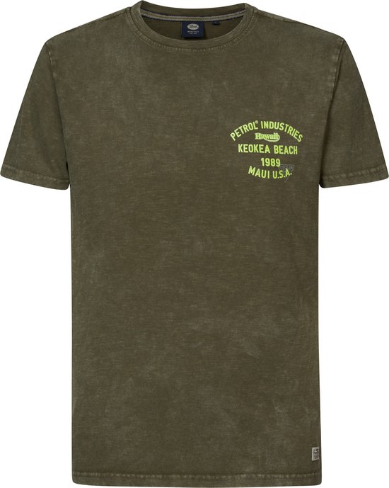 T-shirt met ronde hals en print wit Petrol Industries La Redoute