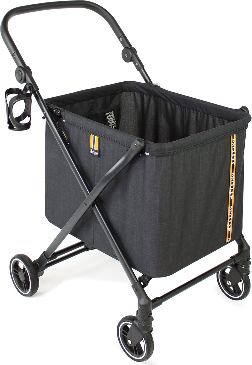 Boodschappentrolley met Wielen - Opvouwbaar - Afneembare Boodschappentas - Boodschappenwagen