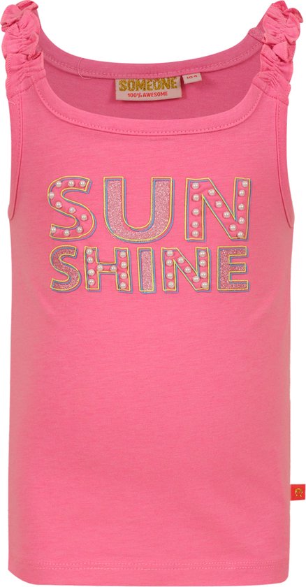 SOMEONE IMANI-SG-01-E Meisjes Top - FLUO PINK - Maat 98