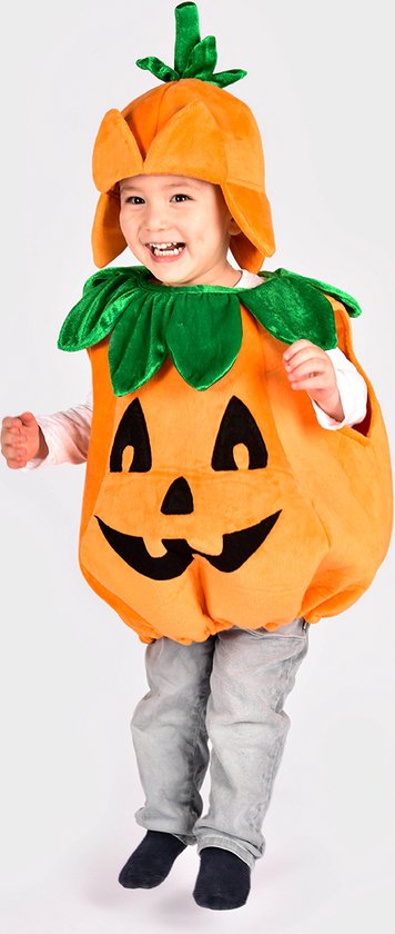 thumbnail: Oranje Pompoen Kostuum Voor Baby's - Halloween Verkleding