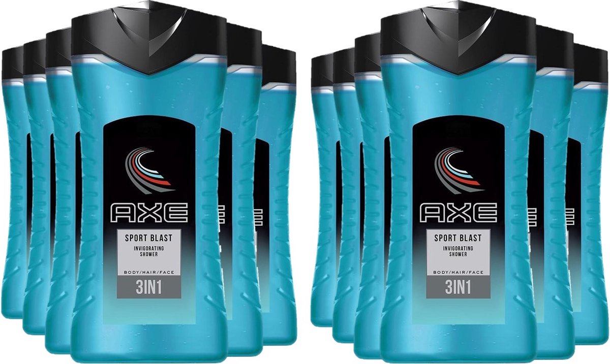 Goedkoopste Axe 3in1 Douchegel - Sport Blast - 12 x 250 ml