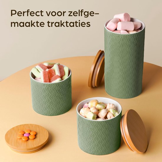 Voorraadpot Bamboe Recht Transparant