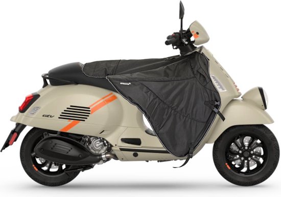 Foto: Herfst deal zwart stricto premium vespa beenkleed black elettrica s lx lxv sprint primavera gts gtv