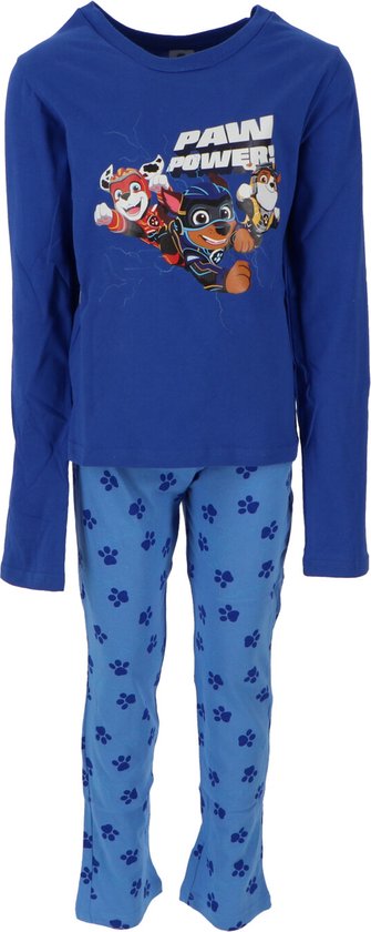 Pyjama Paw Patrol - Taille 110/116 - Blauw - Pantalon long - Manches longues